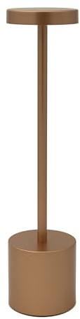 Luxus - Tischlampe Touch Emilie - Rosé - H34 x Ø8 - Terrassenlampe - Schreibtischlampe - LED - Wiederaufladbar - Dimmbar - Tischlampe für innen und außen