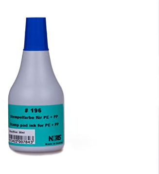 Kunststoff Stempelfarbe - Blau - Noris #196-50ml