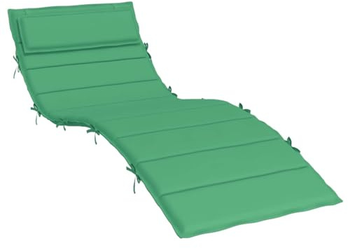vidaXL Sonnenliegen-Auflage Grün 180x60x4 cm Oxford-Gewebe