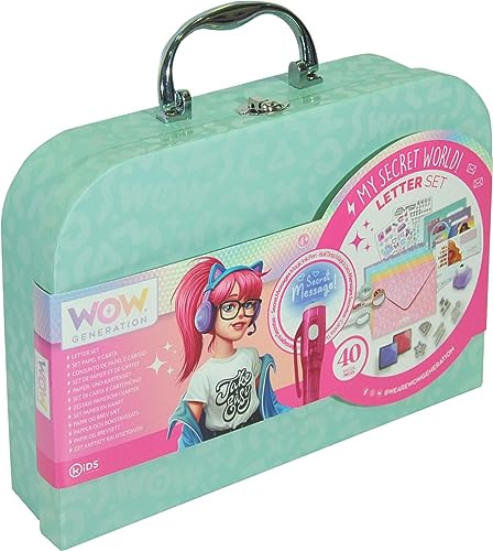 WOW GENERATION - Set de Cartas Personalizadas con Bolígrafo Mágico, Kit de Papelería Niña, Manualidades Infantiles, Ideal para Regalo
