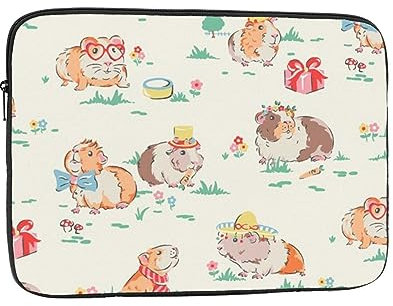 Guinea Pig Laptop Sleeve Bag for Women, Shockproof Protective Laptop Case 10-17 inch, Lightweight Computer Cover Bag, ipad case