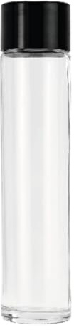 Shurity Pack 20PZ Bottiglie in vetro per acqua Tube 75cl. con tappo Nero (20)