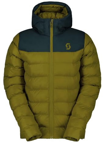 Scott M Insuloft Warm Jacket Colorblock - Daunen Warme wasserabweisende Herren Winterjacke, Größe XXL - Farbe Aruba Gree