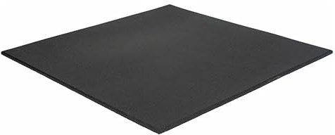 Dalles en Caoutchouc 100x100x3 cm pour Salle de Sport, Revêtement de Sol Anti-traumatisme, Antidérapant, Musculation et Gym