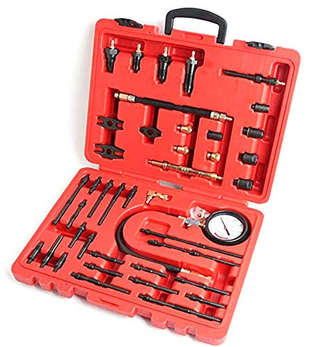 Druckverlust Kompressionstester Prüfer Tester 0-40 bar für Benzin Diesel Motoren für Auto & Motorrad Werkzeuge Motorwerkzeuge, Zubehör