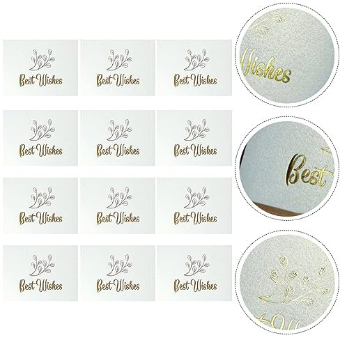 Lurrose Elegante Geburtstagsgrußkarten Mit Goldfolie 100 Stück Urlaubs-dankeskarten-set Zartes Basteln Für Hochzeit