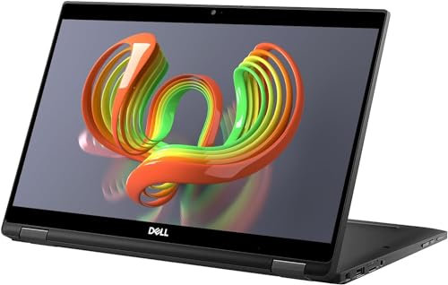 Dell Latitude 7390 2-in-1 Business Laptop, 13,3 Zoll FHD Touchscreen Notebook, Intel i5-8350U, 16 GB RAM, 512 GB SSD, CAM, US-Tastatur, Windows 10 Pro (Generalüberholt)