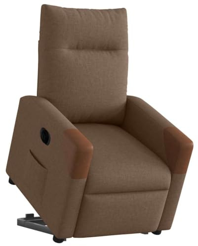 vidaXL Relaxsessel mit Aufstehhilfe Elektrisch Braun Stoff, TV-Sessel mit Aufstehhilfe, Sessel, TV-Sessel, Relaxsessel, Sessel mit Relaxfunktion