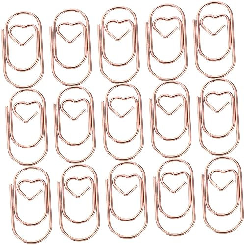 HAPINARY 100stücke Kleine Büroklammern Aus Metall Clips Für Bastelwerkzeug Dekorative Klammern Für Dokumente Fotos Testpapier Und Briefe Starke Klemmkraft Langlebig