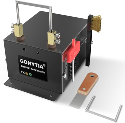 GONYTIA Taglierina elettrica per corda, lama termica a coltello caldo, kit di strumenti da taglio per nastro intrecciato in tessuto (30 W)