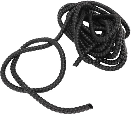 Spiral Car Washer High Pressure Hose Sleeve, 16mm Black ABS Protective Cover for High Pressure Washer, Extends Hose Life, Easy to Install, Suitable for 16mm Water Pipes (15m /
