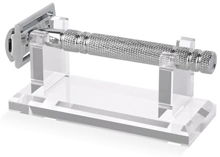 Badezimmer Rasiermesser Stand - Acryl -Rasierorganisator, Kompakthalter | Horizontaler Klingenspeicher mit Slip-Basis für Papa Männer Friseur Pflege-Reise-Kit Eitelkeit Arbeitsplatte Duschzubehör
