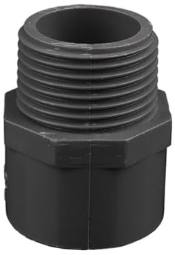 POTUBI PVC-Rückschlagventil, lösungsmittelgeschweißtes Rohr, 2er-Pack, PVC-Gewindeverbinder for Bewässerungsrohradapter, Mehrfarbig, mehrere Größen (grau, 1 x 2 Zoll – 20 mm)(Grey,1 1l4 inch 40mm)