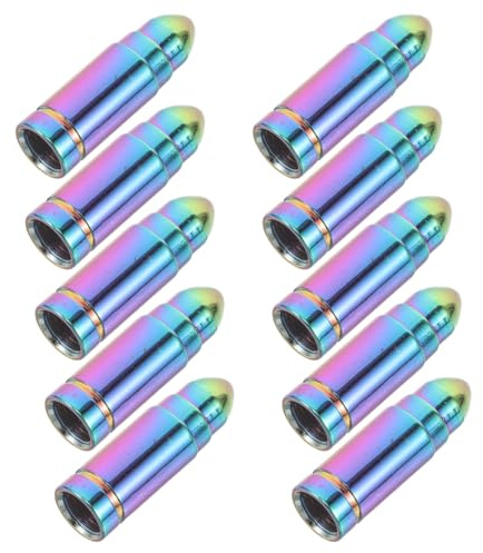 Garneck 10piezas Tapas de Válvula de Neumático para Bicicleta de Montaña Motocicleta Rueda Accesorios de Ciclismo Tapones para Válvulas de Neumáticos de Bicicleta
