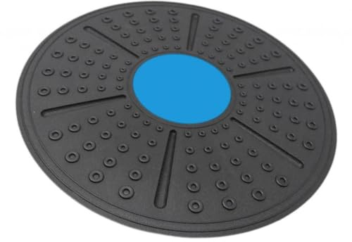 Tdoutop Wobble Balance Board, Stability, Non-Slip, Round Board for Stability Training, 360° Rotation, Basic Training for, Blue