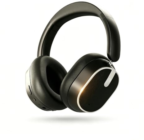 MMWOWARTS Hybrid Active Noise Cancelling Bluetooth Headphones,Bluetooth 6.0 Over Ear Wireless Headphones with 120H Playtime, Hi-Res Audio, Deep Bass, Memory Foam Ear Cups for Home Office Travel