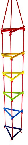Hess Holzspielzeug 31107 Échelle Triangulaire en Bois, fabriquée à la Main, pour Enfants à partir de 3 Ans, env. 200 x 30 x 30 cm, pour s'amuser à Grimper illimité dans la Maison et dans Le Jardin