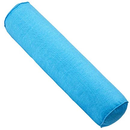 Xiang Ru Flachs, einfarbig, Bonbon-Kissenrolle, Nackenrolle für Zuhause, Bett, Sofa, Kissen, Celeste 120 x Durchmesser: 20 cm