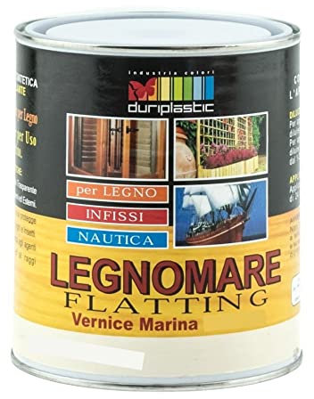 Durilux Flatting Legnomare Vernice Sintetica Satinata per Legno (1, Litri 2,5)