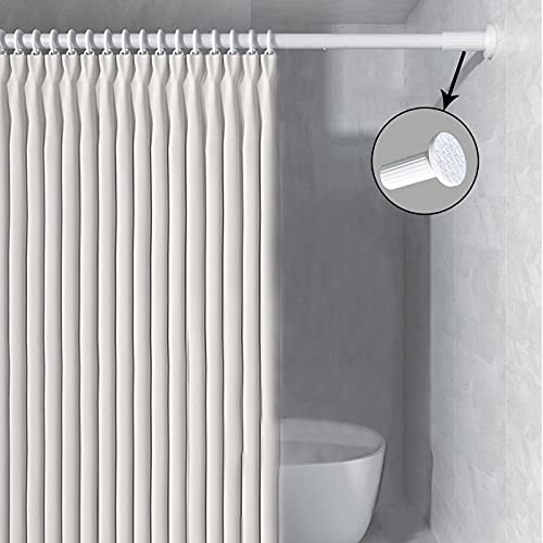 Asta da 228 cm a 277 cm per tende a tensione, asta estensibile in acciaio inossidabile senza foratura per finestre e bagno, asta telescopica per tenda doccia, divisorio per stanze