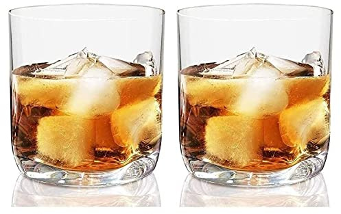 Décanteur de whisky Carafe à vin Carafe à vin 12. Verres à whisky doubles à l'ancienne de 5 oz, base avec retrait du pouce, passe au lave-vaisselle, idéal for les bourbons et les maisons et les bars L
