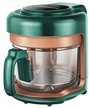 Friggitrice ad aria friggitrice in vetro trasparente visibile macchina per patatine fritte senza friggitrice piccola friggitrice ad aria (Verde 25,4 * 22 cm) (Verde 25,4 * 22 cm) lofty ambition