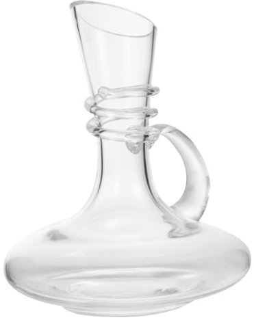 IMIKEYA 1pc Glass Wine Decanter Fast Pouring Wine Carafe for Whiskey Vodka Elegant Design Stable Base for Effortless Serving
