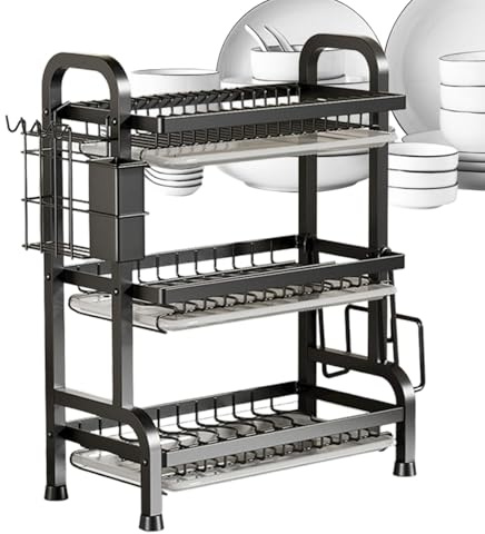 Scaffale Per Lavello Portaoggetti Per Rubinetto Portaspugna Portaoggetti Per Armadietto Portapiatti Scaffale Per Lavello Organizzatore Da Cucina Supporto Per Lavello Scolapiatti Salvaspazio Robusto St