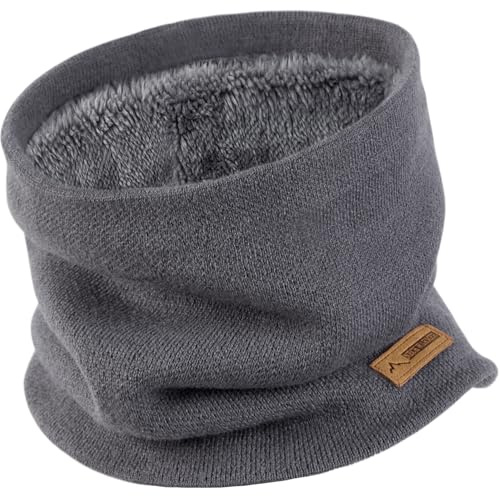 Herren Loop Winterschal Warme Gesichtsmaske - Verdickte Fleece Futter Winterkreisschal Schlauchschal Unisex Lässiger Nackenwärmer für Outdoor Motorrad Fahrrad Indoor Aktivitäten Winddichte Herre Schal