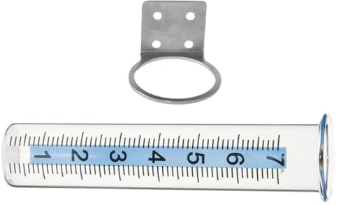 Happyyami Pluviometro Per Esterni Con Supporto in Metallo Tubo Pluviometrico Facile Da Usare Per Forniture Da Giardino