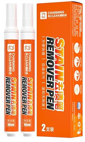 Hsrag 2PCS Tide to Go Stain Remover Pen, White Fabric Stain Remover Pen for Clothes, Instant Stain Removal, Quick-Drying & Travel/Pocket Size, Household & On-the-Go Use