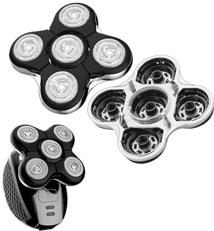 Cyberwork Elektrisk rakapparat för män, skallrakapparat, kompatibel med Remington Balder Pro ersättningshuvud, Balde Professionell rakapparat SPRXR7000, XR7120, XR7100