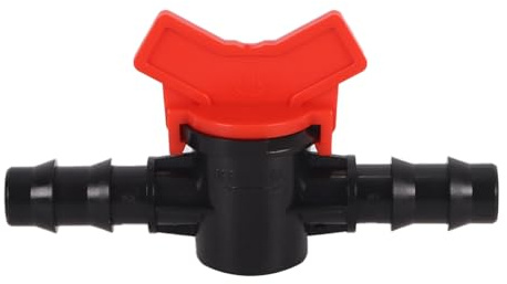 Gutol Lot de 7 vannes de contrôle de débit d'eau en plastique pour aquarium, vannes à embout cannelé pour irrigation goutte à goutte, pour pelouse, jardin, serre, pour tuyau de 16 mm