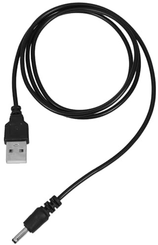 NUOBESTY Cavo di Alimentazione USB a Jack da 35 mm 1M in Rame Massiccio Cavo di Ricarica USB-C di Ricambio per Mini Altoparlanti Lampade USB e Ventilatori a Corrente Continua per