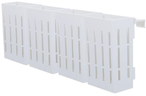 NUOBESTY Pots en Plastique 4 Pièces Support Suspendu pour Plantes Aquatiques, Adaptés la Culture Hors-Sol et Hydroponique Aquariums et Décorations Murales