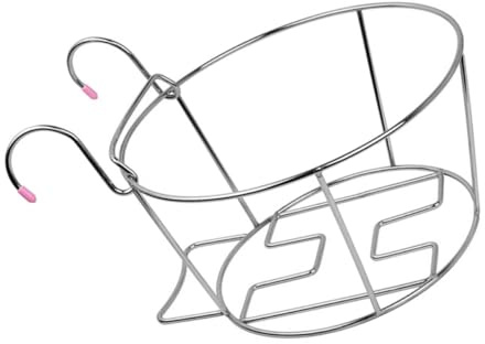 Veemoon Stainless Steel Planter Supporting Flowerpot Shelf Handrail Hanging Succulent Flowerpot Bracket for Windowsill and Garden Beautiful Looking Artistic Design Prevent Floor Damage