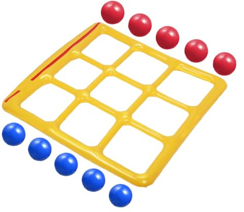 Generico Pool Toy Game Set - 57.09x54.33 in Pool Game Toys | Inflatable Float with 10 Balls Activities Outdoor for Lake Beach Yard Travel Backyard Family