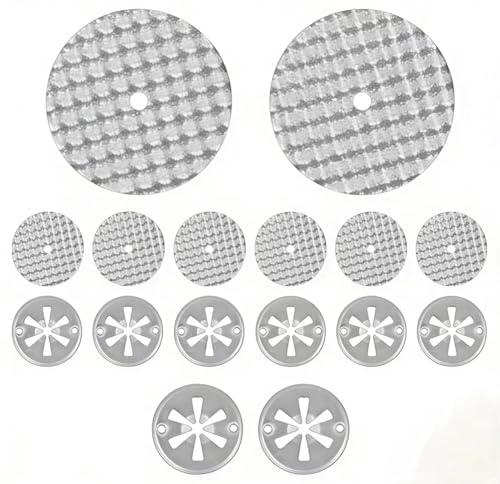 Kit Riparazione Paracalore Auto Set da 8, Riparazione Scarico Universale con Rondelle di Fissaggio in Acciaio Inox e Pastiglie in Alluminio, per Paracalore Allentato o Danneggiato