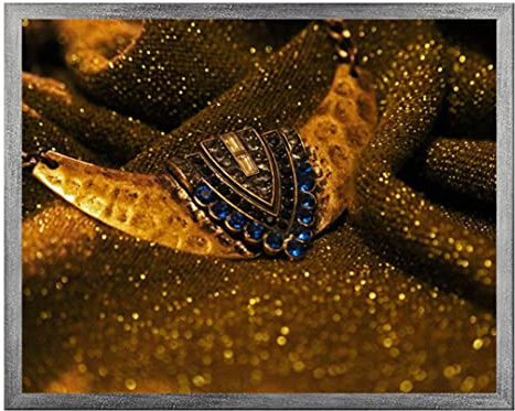 arte-tuo Bilderrahmen Saphir 48x64 cm Stein Grau mit klarem Kunstglas für Poster Puzzle Diamond Painting