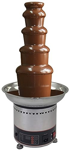 Appareil à fondue au chocolat de grande capacité, 4/5/6/7 niveaux Fondue commerciale au chocolat en cascade avec contrôle de la température, réchauffeur de sauce pour les fêtes Restaurant ,5-Tier