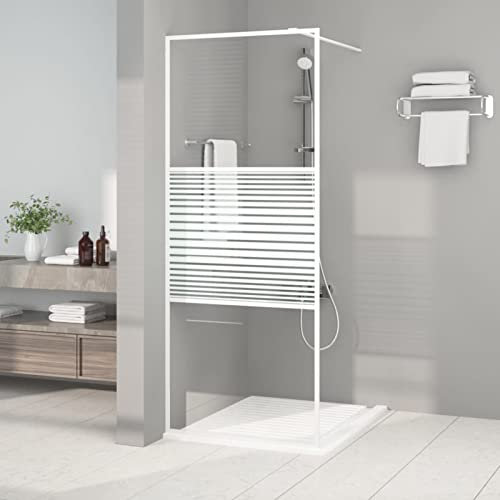 Homgoday Mampara de ducha a ras de suelo de 80 x 195 cm, cristal transparente ESG, mampara de baño, mampara de ducha, mampara de baño, mampara de ducha, mampara para mampara de baño, mampara de ducha,