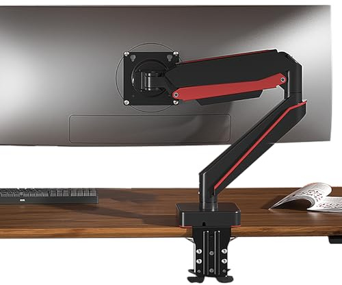 HILLPORT Monitor Halterung 17-49 Zoll PC Monitorhalterung Bildschirm Bildschirmhalterung Tragfähigkeit max 20 KG, Vesa 75 & 100 mm Tischhalterung Monitor Arm A9B