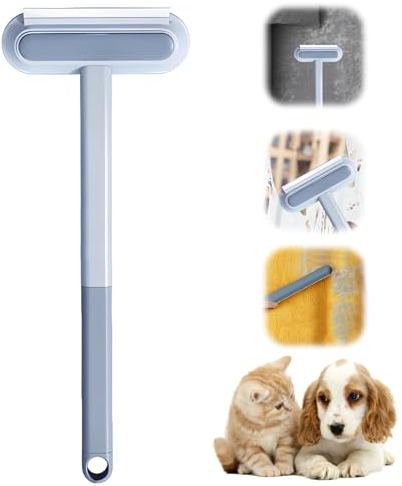 MOKIDO Multifunktionaler Reinigungsbürste, 3 Bürsten abnehmbares Design Tierhaare Entferner Bürste, Wiederverwendbares Mehrzweck-Reinigungswerkzeug für Kleidung, Teppich, Glas, Sofas