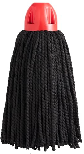 Maya - Fregonas de Microfibra Industrial MAX Pro, Hilos para Limpieza Profesional de Suelos sin Dejar Manchas, Recambios de Alta Absorción y Secado Rápido, 30x18 cm (Casquillo Rojo, 2 Unidades)