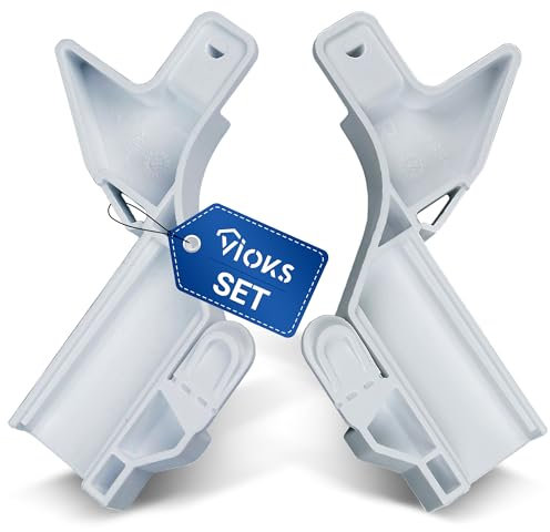 VIOKS Holder Set Left and Right Replacement for Bosch Freezer Flap Holder 00657906 00657908 - Freezer Compartment Door Holder for Freezer Flap in 3GF GS3 GS5 GSD GSN Freezer Fridge