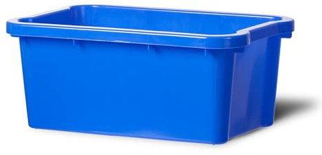 Nova Products 5 Gallon (18L) Recycling Bin Durable Plastic Waste Basket | Space-Saving Trash Can for Office, Kitchen, Garage & Home | Indoor & Outdoor Use
