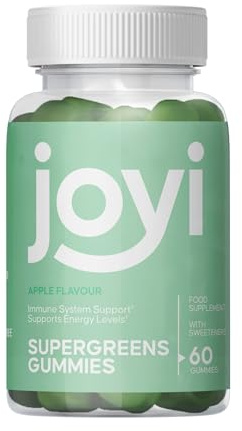 Joyi Super Greens Gummies Greens Powder Alternative Multivitamin Supplement Moringa Rhodiola Rosea Prebiotic + Probiotic
