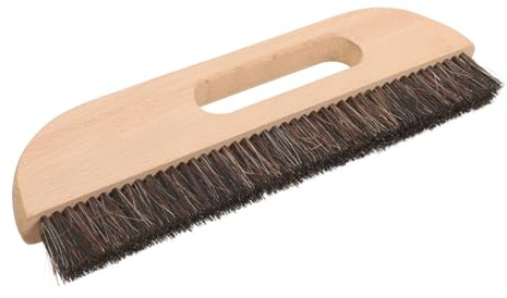 HAMPPLIES Brosse à Tapisser Poils de Cheval avec Manche Brosse Lissante pour Peint Densité et Réutilisable Outil pour Appliquer la Colle et Nettoyer les Murs
