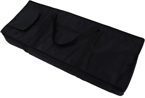 UTHCLO Piano en Tela Oxford Negra para Teclado de Electrónico de 61 Teclas Funda y Acolchada Resistente al Agua para Proteger Instrumento Musical en Exteriores