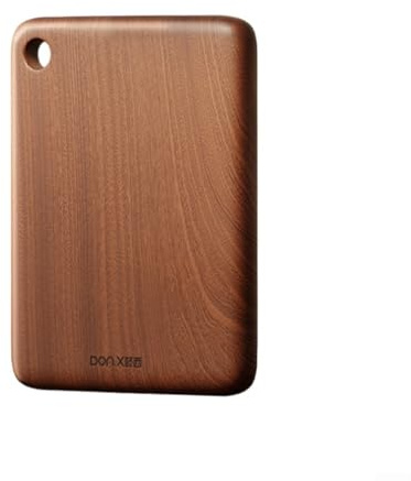 Tabla de cortar de madera de arenisca para cocina, bloque rectangular de madera, sándalo apto para alimentos, 20 x 30 x 2,5 cm, apta para lavavajillas, elegante plato de servir y montaje en pared (20